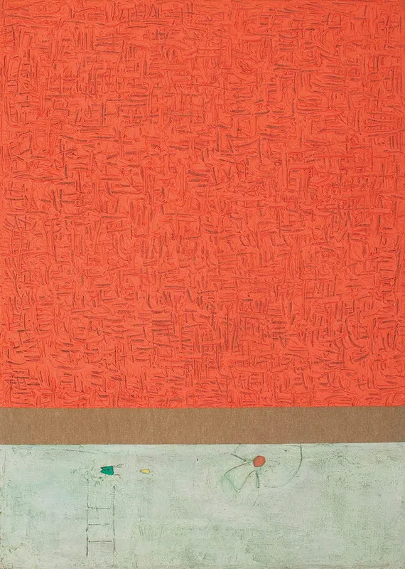 Girl in the Distance on the Ladder 1 2002